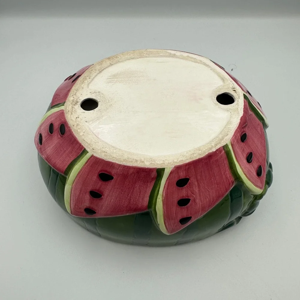 Watermelon Bowl & Napkin Holder Set Fruit‎ Kitchen Decor Summer Fun